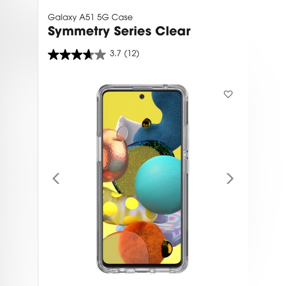 Otterbox Symmetry Series Clear, the clear Galaxy A51 5G case - Picture 4 of 6